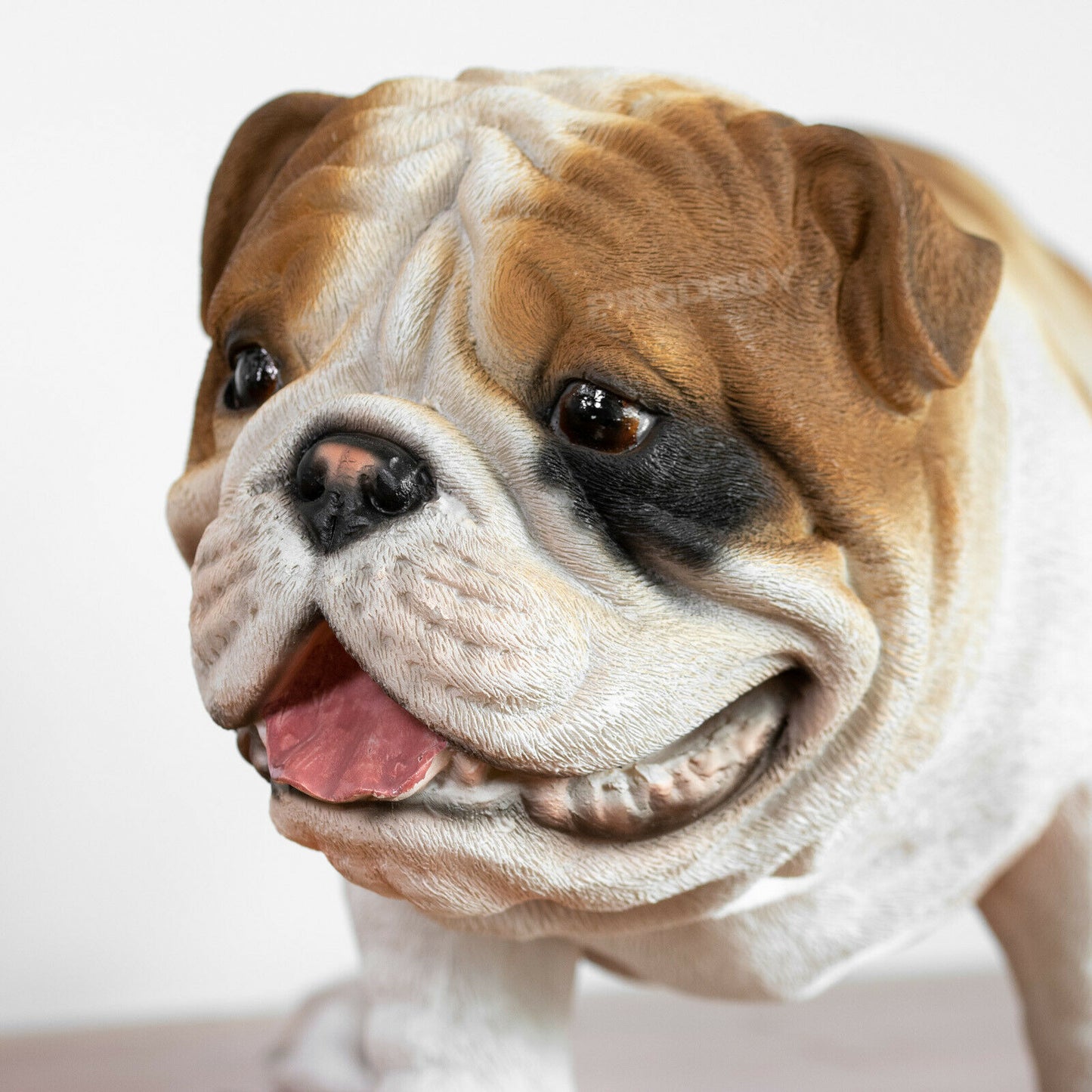Cheeky Bulldog Garden Ornament Realistic Funny Indoor/Outdoor Lifelike Statue