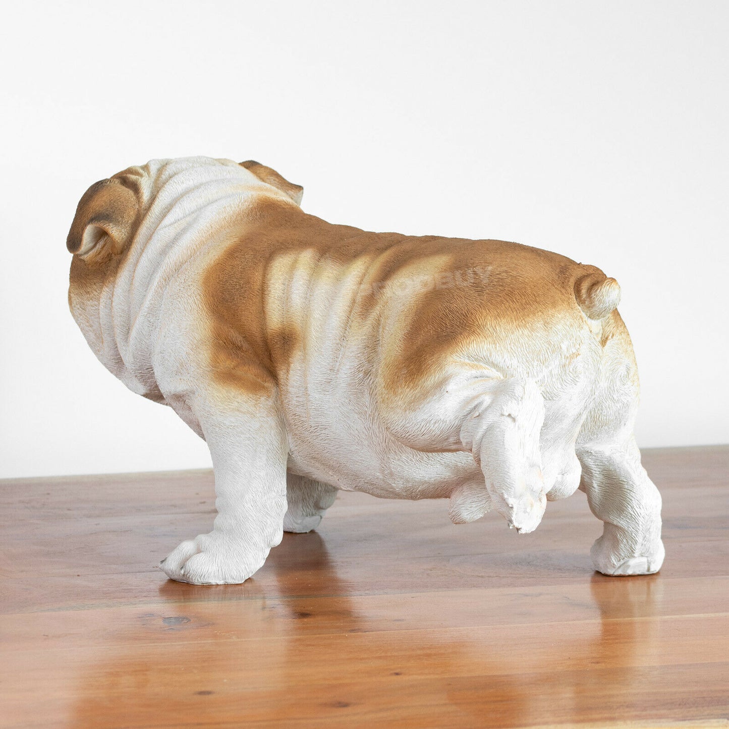 Cheeky Bulldog Garden Ornament Realistic Funny Indoor/Outdoor Lifelike Statue