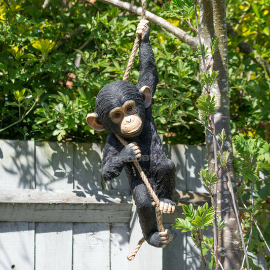 Large Climbing Monkey Hanging Garden Ornament
