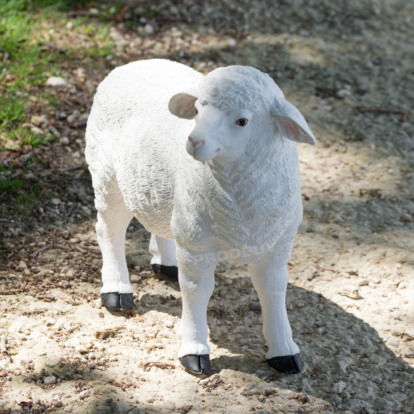 Large 34cm Resin Sheep Garden Ornament