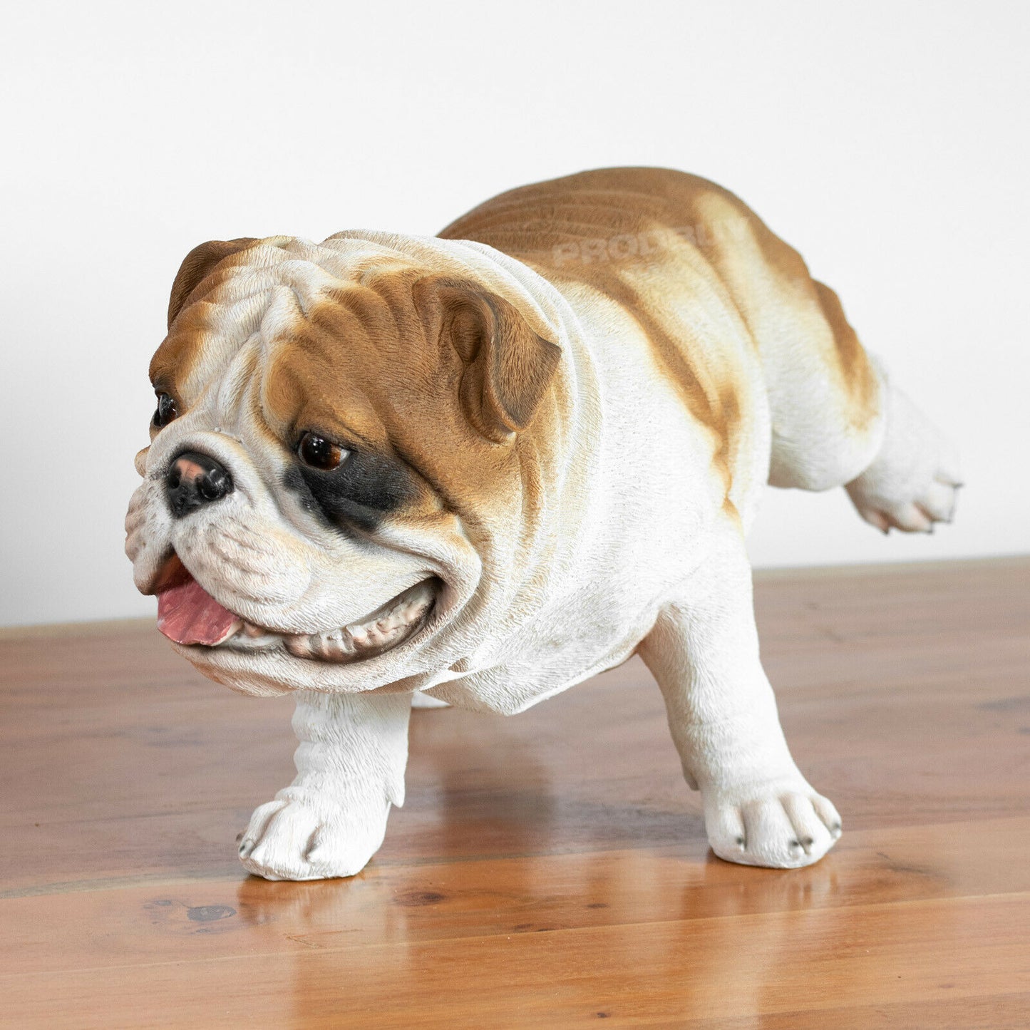Cheeky Bulldog Garden Ornament Realistic Funny Indoor/Outdoor Lifelike Statue