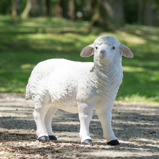 Large 34cm Resin Sheep Garden Ornament