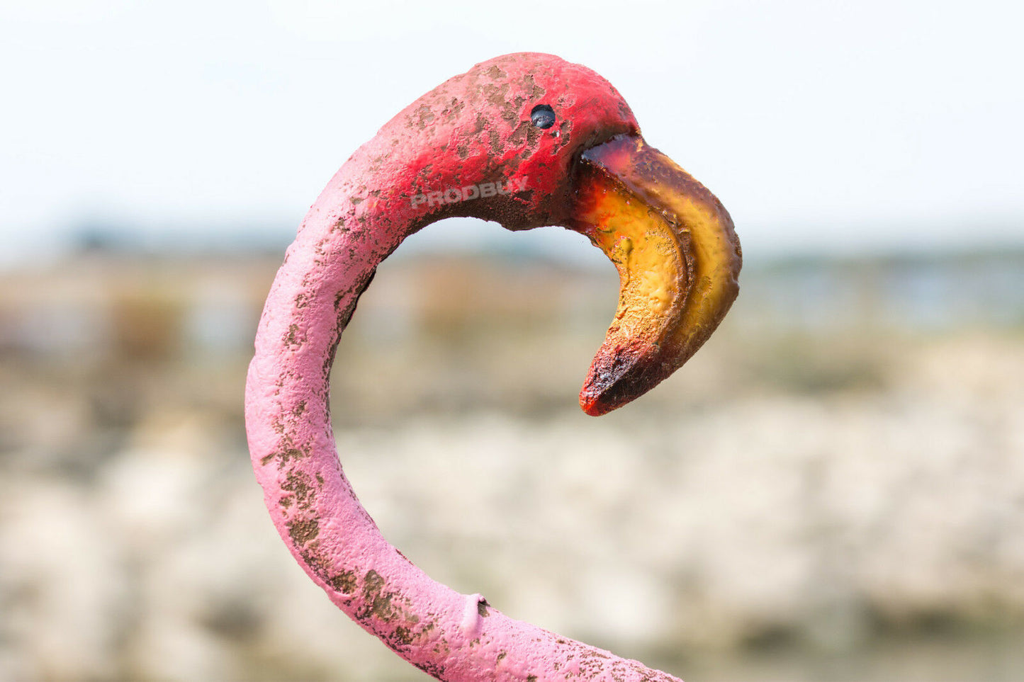 Large Pink Flamingo 103cm Tall Metal Garden Ornament