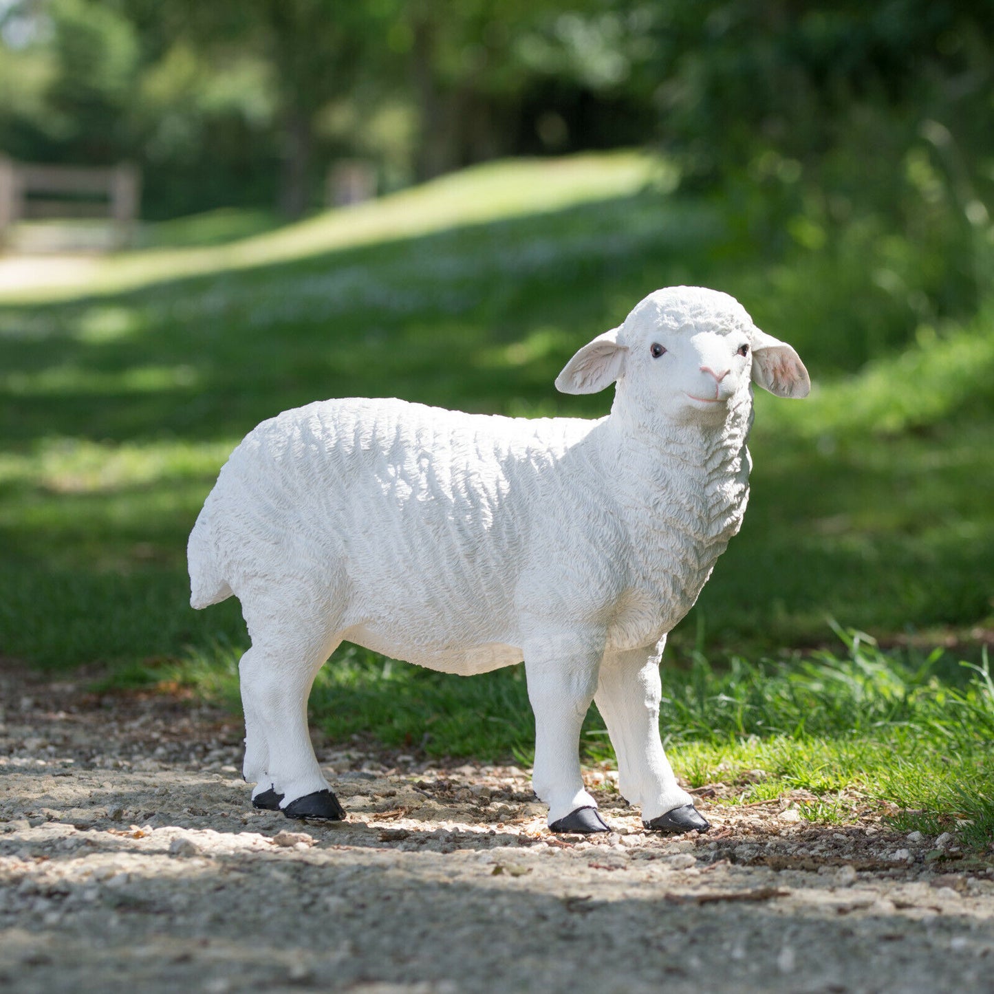 Large 34cm Resin Sheep Garden Ornament