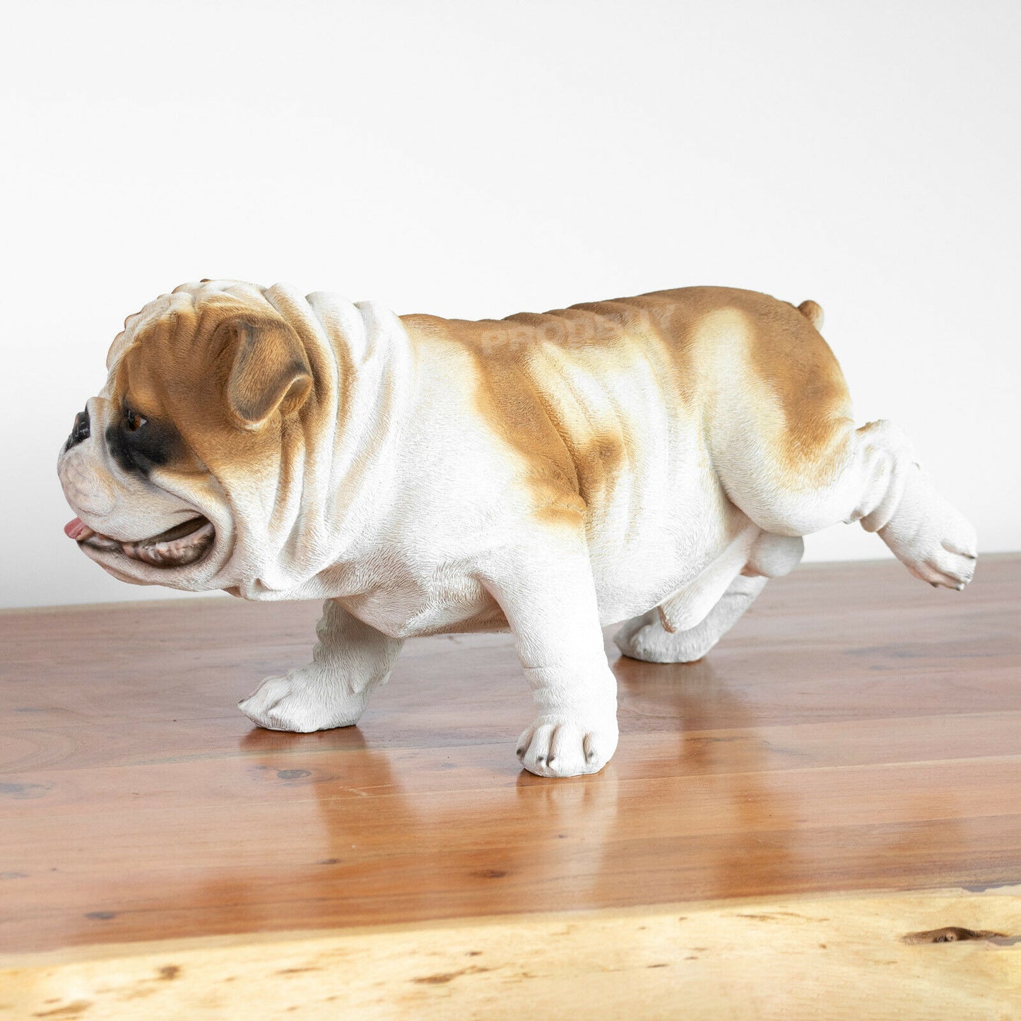 Cheeky Bulldog Garden Ornament Realistic Funny Indoor/Outdoor Lifelike Statue