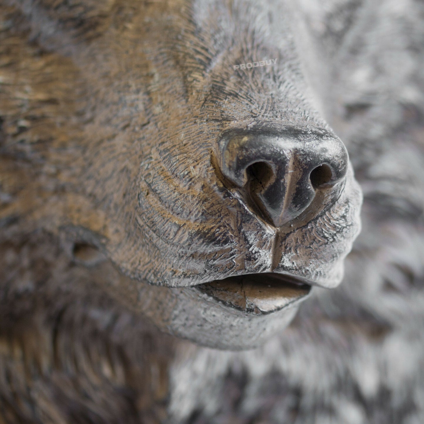 Wild Bear Head Wall Decoration Large Hanging Resin Ornament Statue