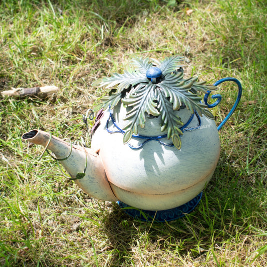 Magic Fairy Garden Teapot Metal Ornament