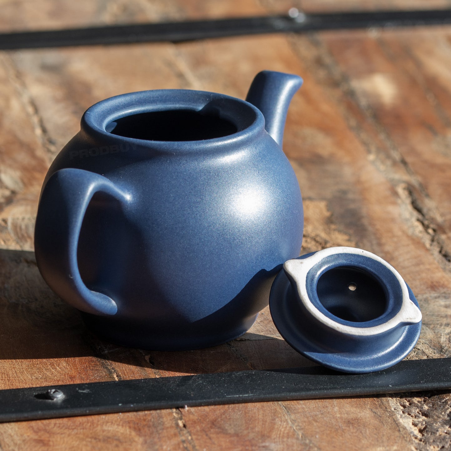 Matt Navy Blue Small 450ml Stoneware Teapot