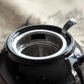 Black 1 Litre Ceramic Teapot & Infuser Basket