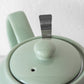 Pastel Green 1 Litre Ceramic Teapot & Infuser Basket