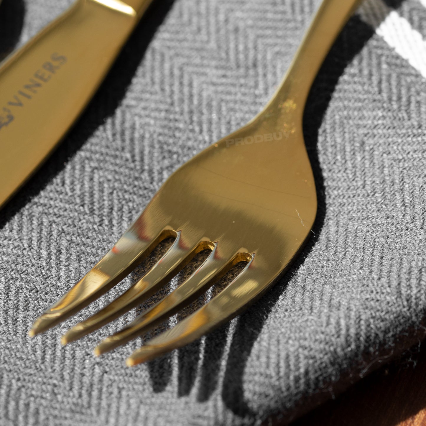 Viners 16 Piece Gold Colour Stainless Steel Cutlery Set