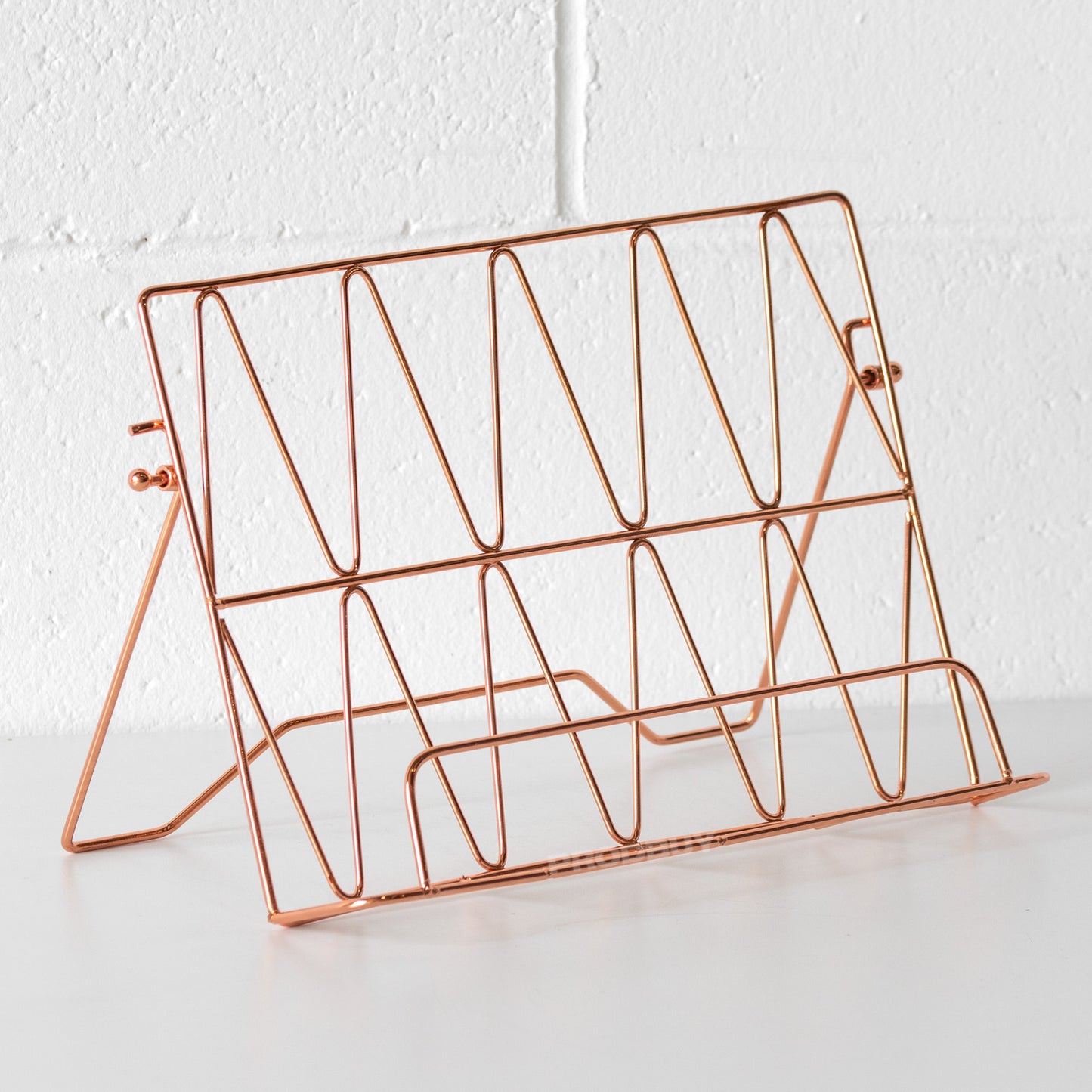 Copper Metal 32cm Kitchen Cookbook Stand