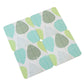 Set of 4 Placemats & 4 Coasters Green & Blue Leaves