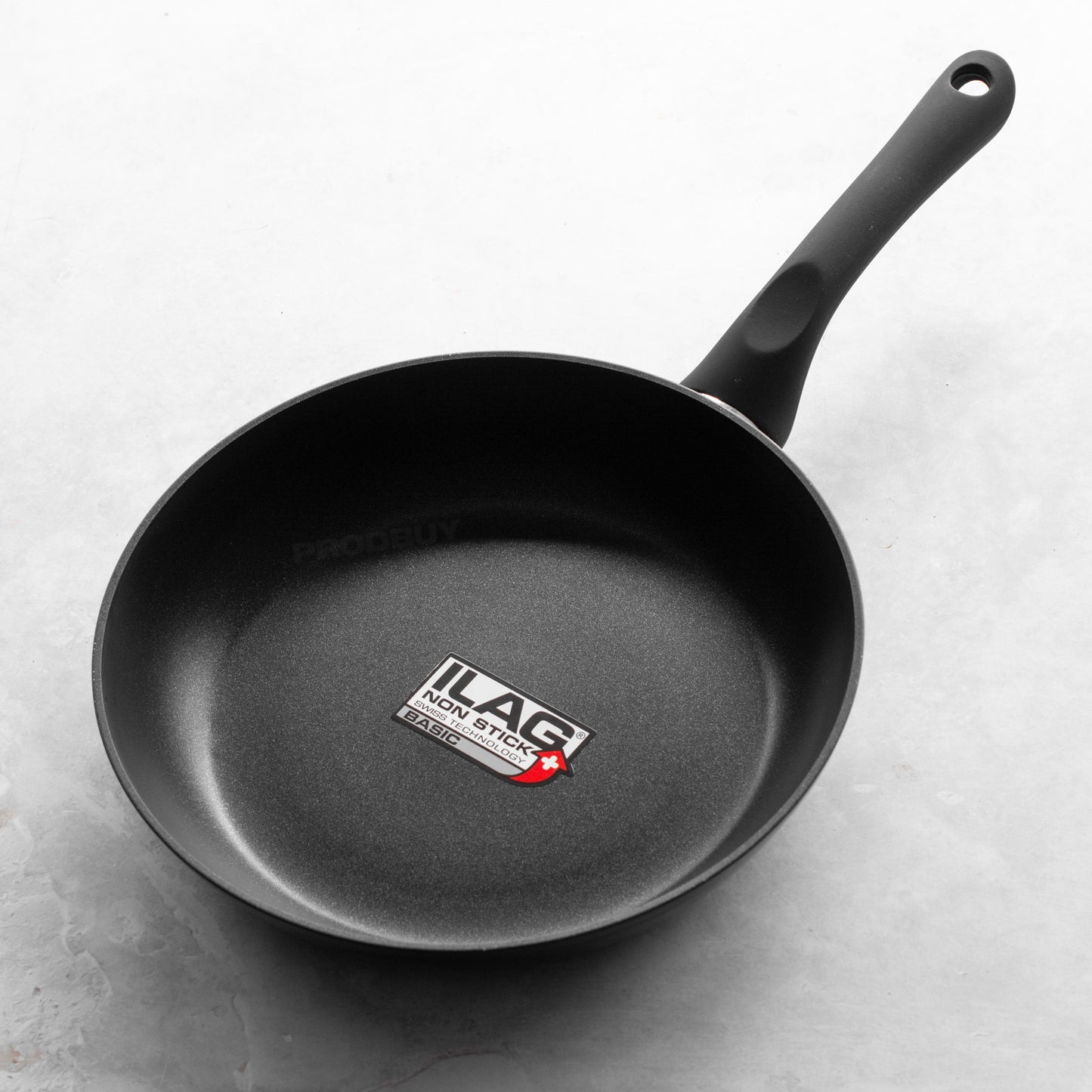 Black 24cm Aluminium Frying Pan with Non Stick Coating