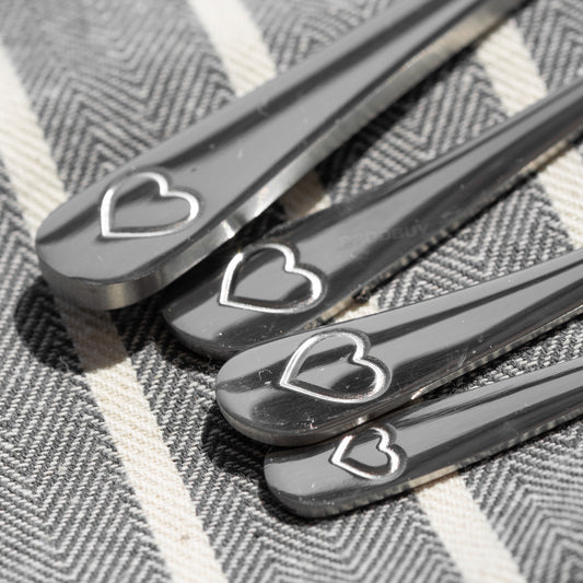 16 Piece Heart Pattern Stainless Steel Cutlery Set