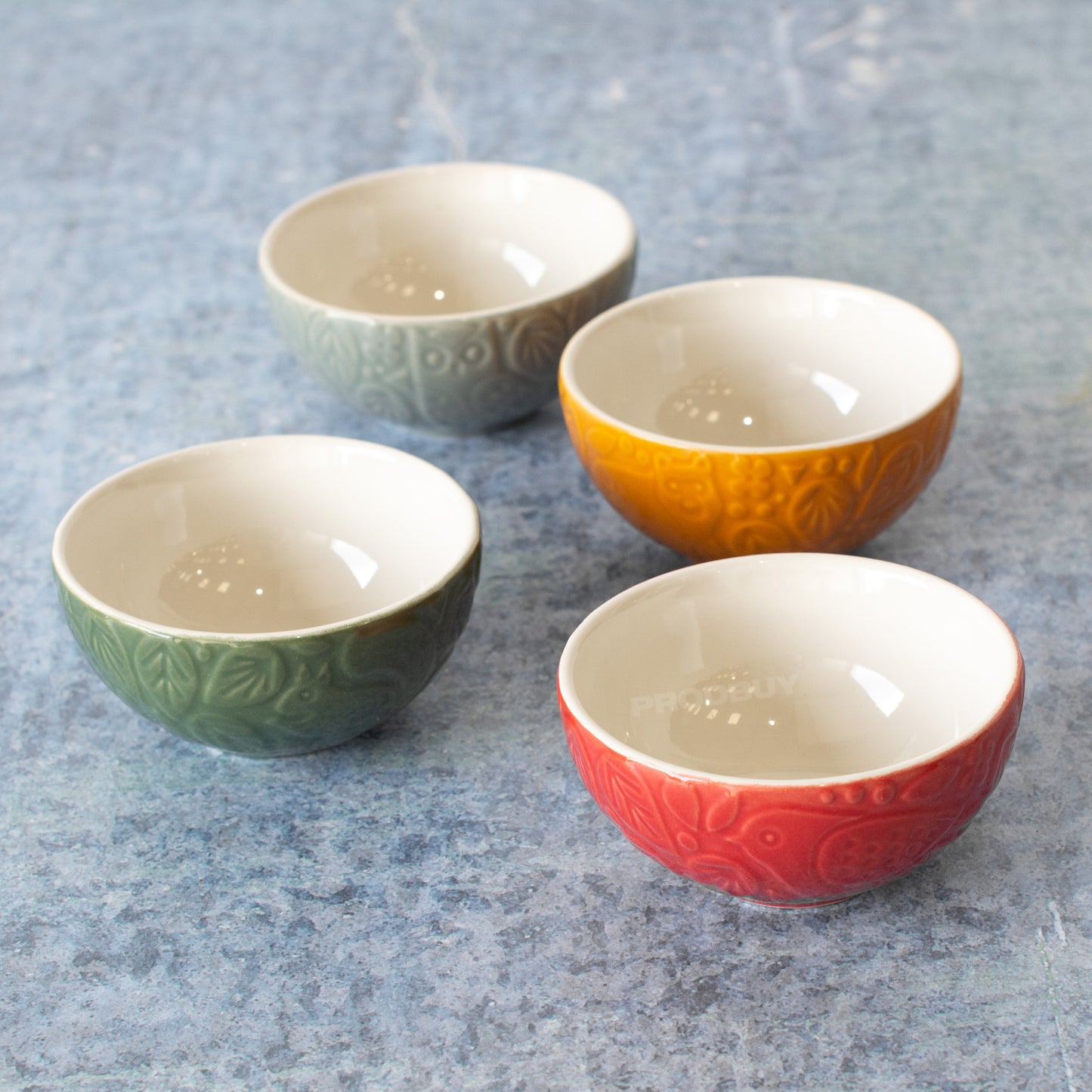 Set of 4 Small Colour 10cm Dipping Bowls