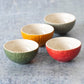 Set of 4 Small Colour 10cm Dipping Bowls