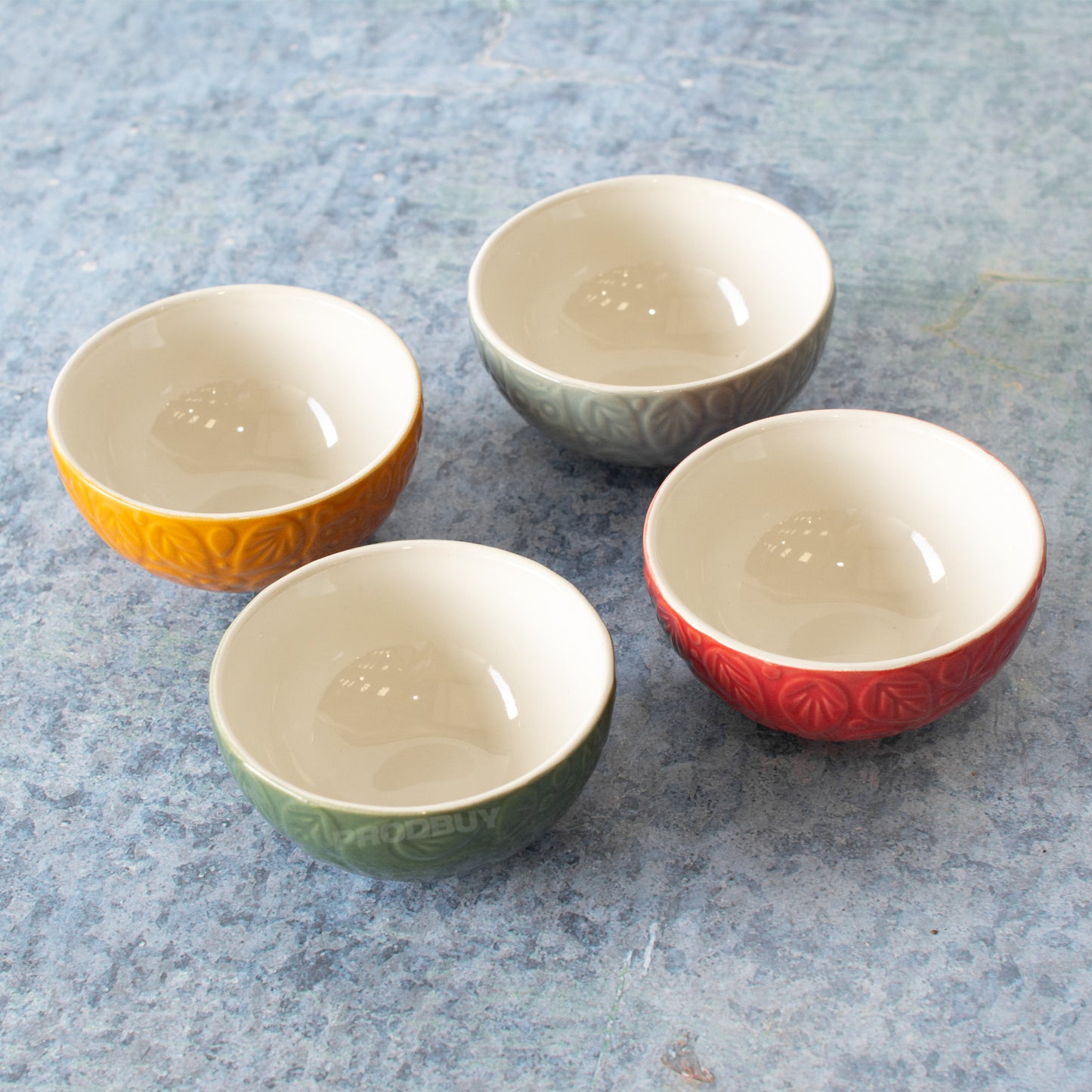 Set of 4 Small Colour 10cm Dipping Bowls