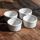 Set of 4 White Mason Cash Stoneware Ramekins