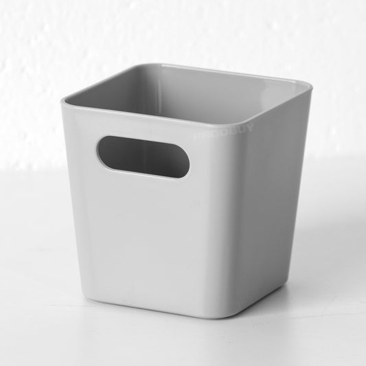 Small Grey Plastic Storage Pots