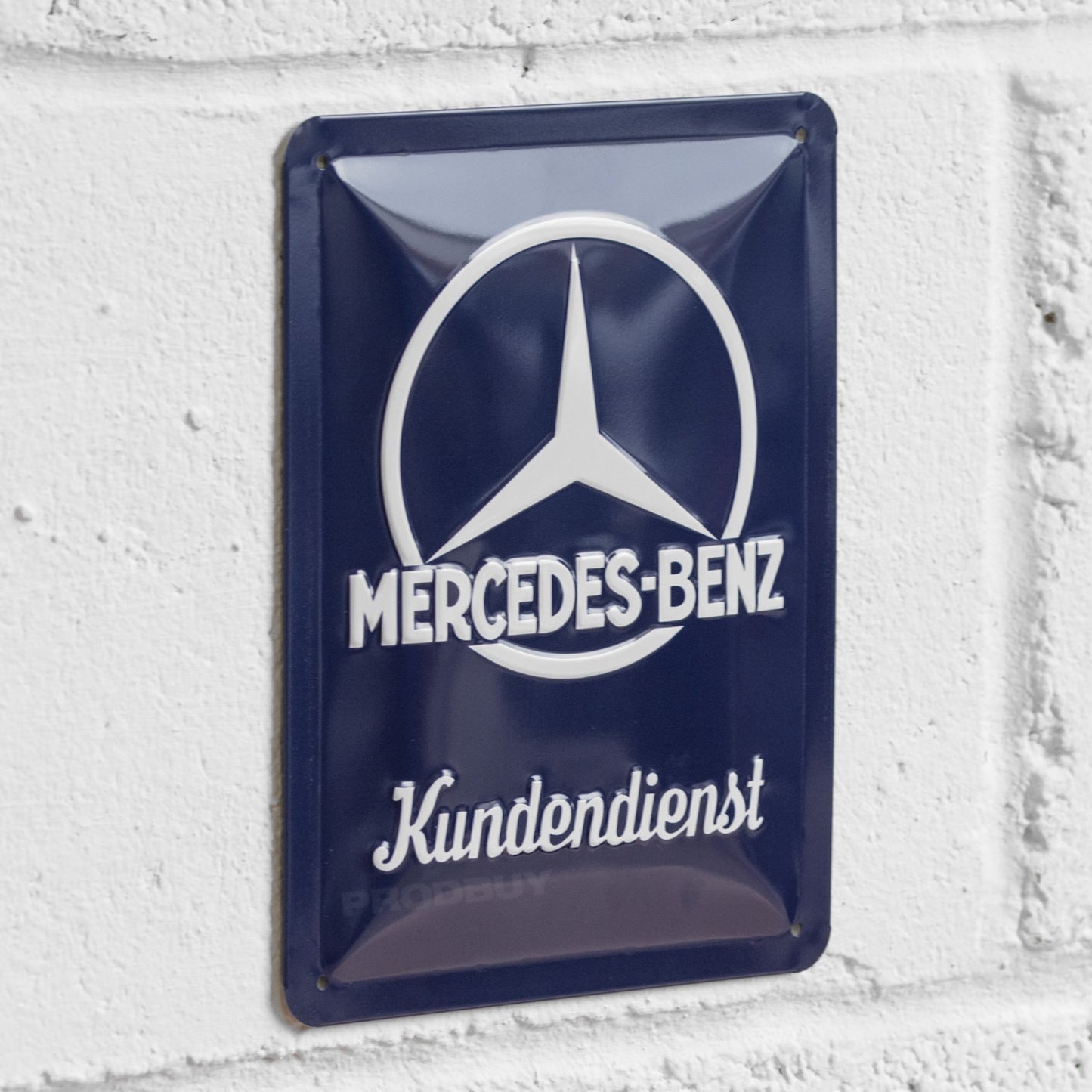 Mercedes-Benz Star Badge 20cm Metal Wall Sign
