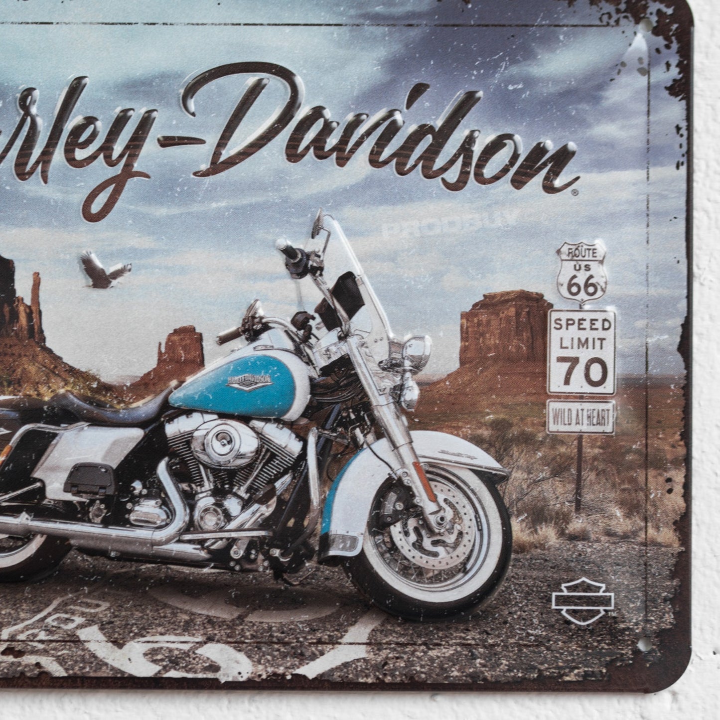 Harley-Davidson 'Born To Ride' 20cm Metal Wall Sign