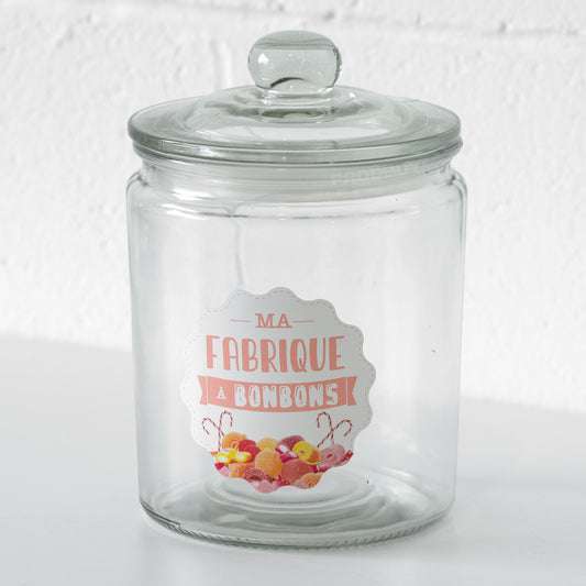 Glass 'Bonbons' Storage Jar with Airtight Lid