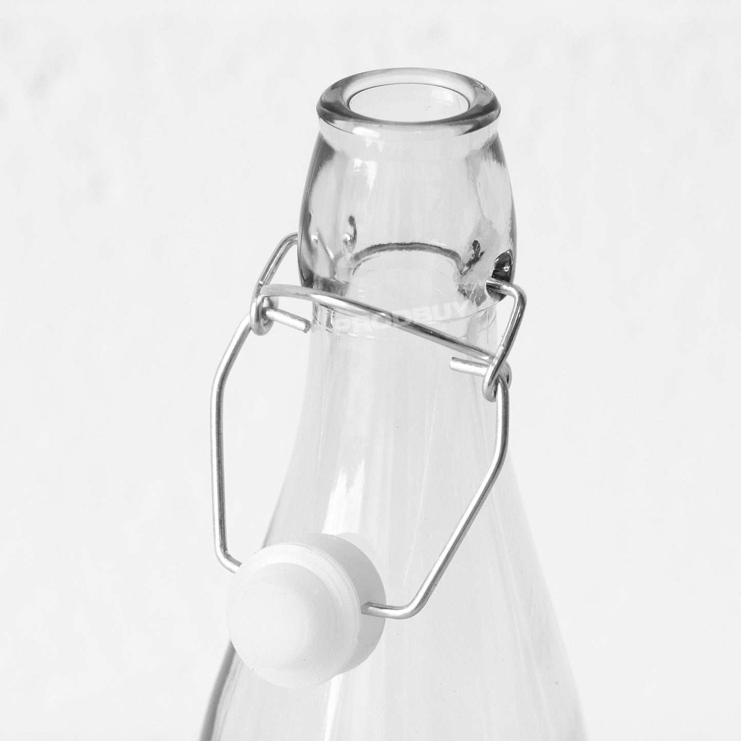 Set of 2 Glass 500ml Preserve Bottles with Clip Top Lids