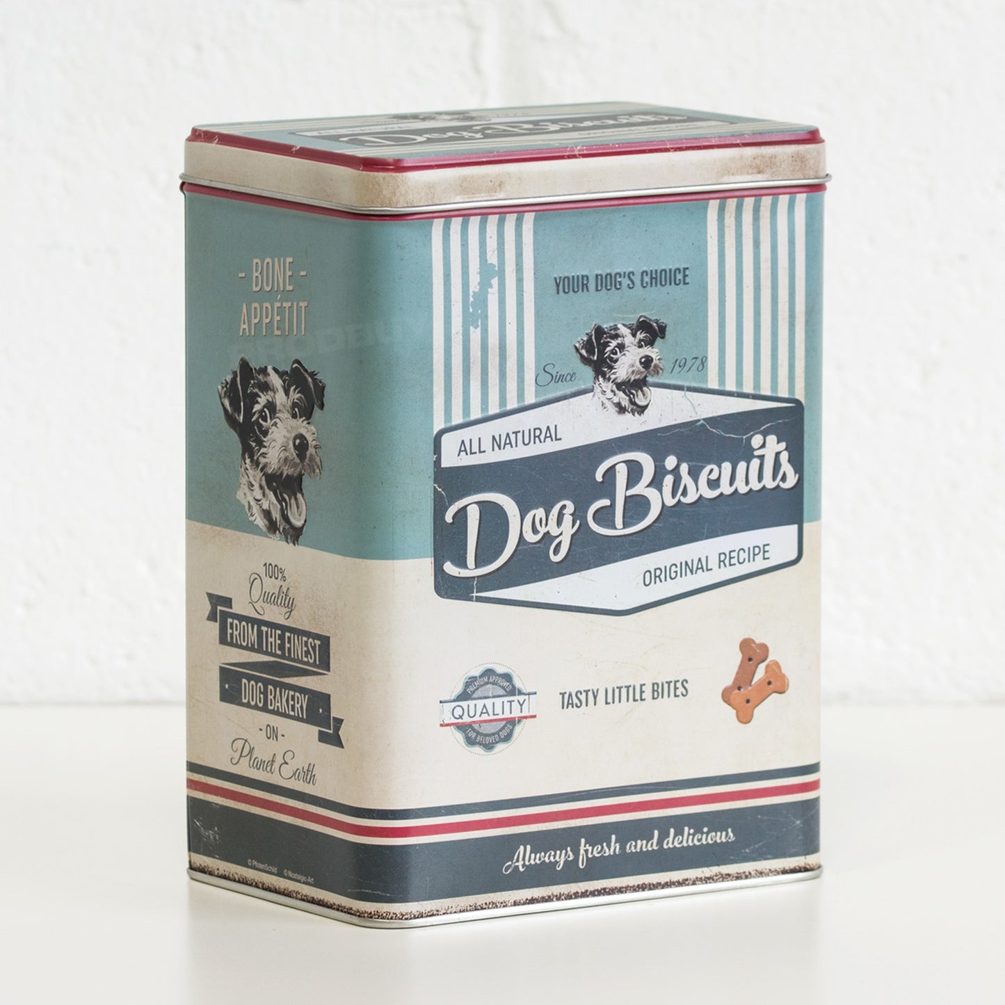 Retro 'Dog Biscuits' 3 Litre Metal Storage Tin