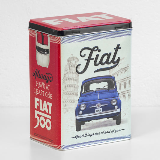 Fiat 500 Classic 3 Litre Metal Storage Tin