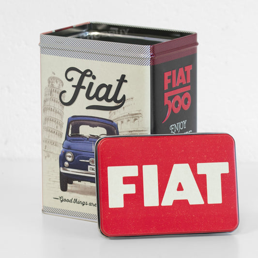 Fiat 500 Classic 3 Litre Metal Storage Tin
