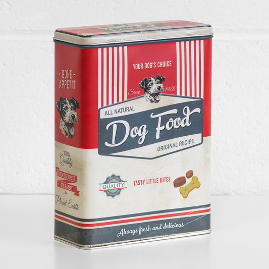 Retro Dog Food Advert 4L Metal Storage Tin