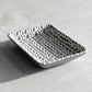 Grey & White Leaves 12.5cm Small Tea Bag Tidy Spoon Rest