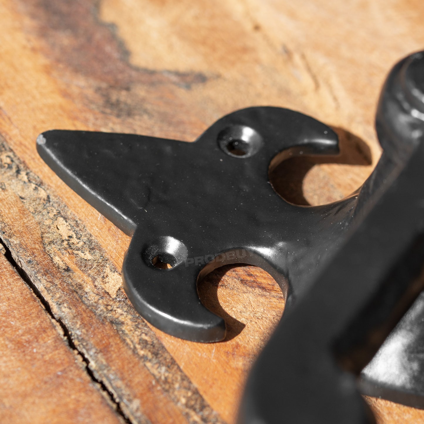 Pair of Black Cast Iron Lever Door Handles