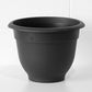 Set of 3 Large Black Plastic Bell Pot Garden Planters 24L