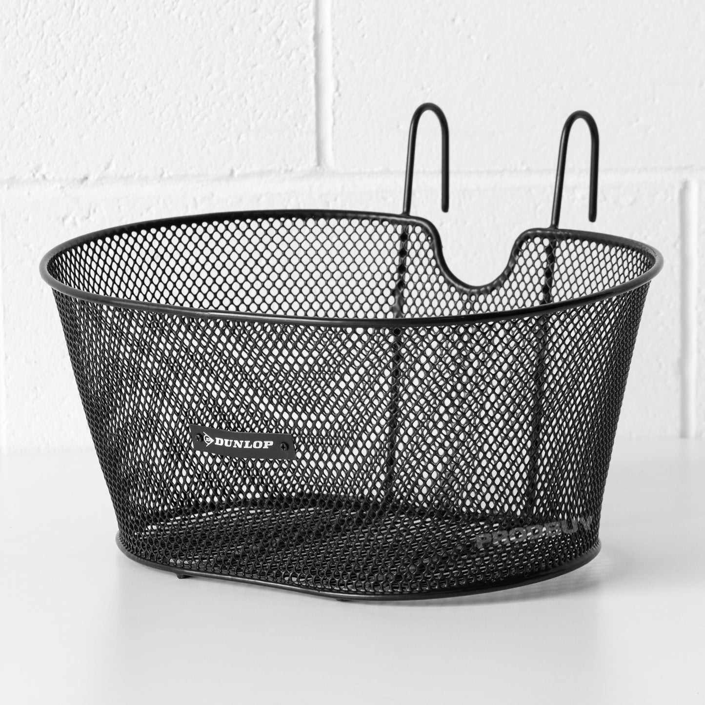 Black Metal Mesh Bicycle Basket