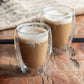 Set of 2 Double Walled Coffee Glasses 300ml