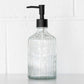 Clear Glass 'Soap' Dispenser with Black Top 500ml
