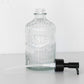 Clear Glass 'Soap' Dispenser with Black Top 500ml