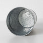 Silver Round Galvanised 18cm Tall Planter