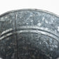 Silver Round Galvanised 18cm Tall Planter