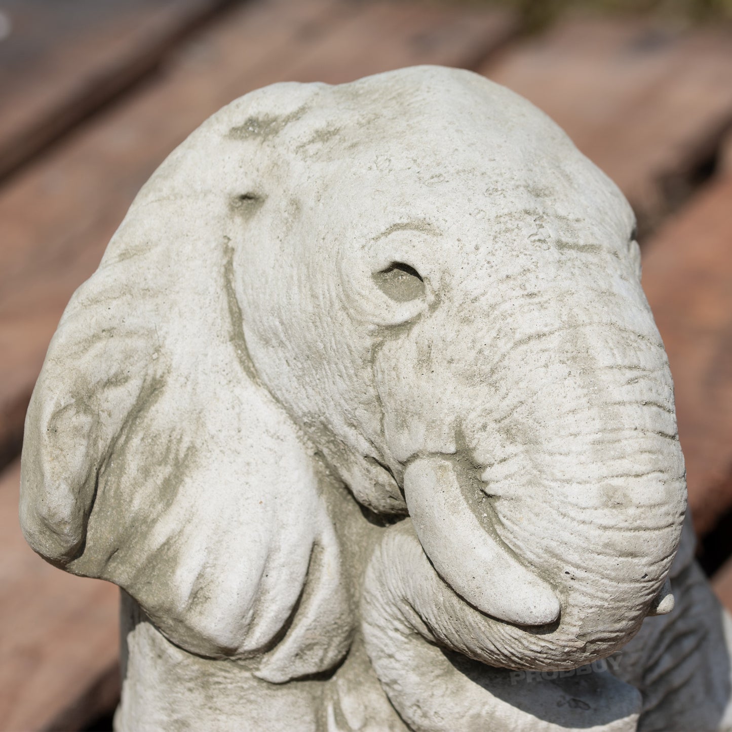 Heavy Stone Sitting Cute Elephant Ornament