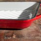 Red Cast Iron 32cm Skillet Griddle Pan