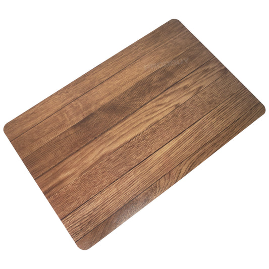 Set of 4 Large Wood Panel Look Plastic PVC Placemats