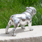 Silver Resin British Bulldog Ornament