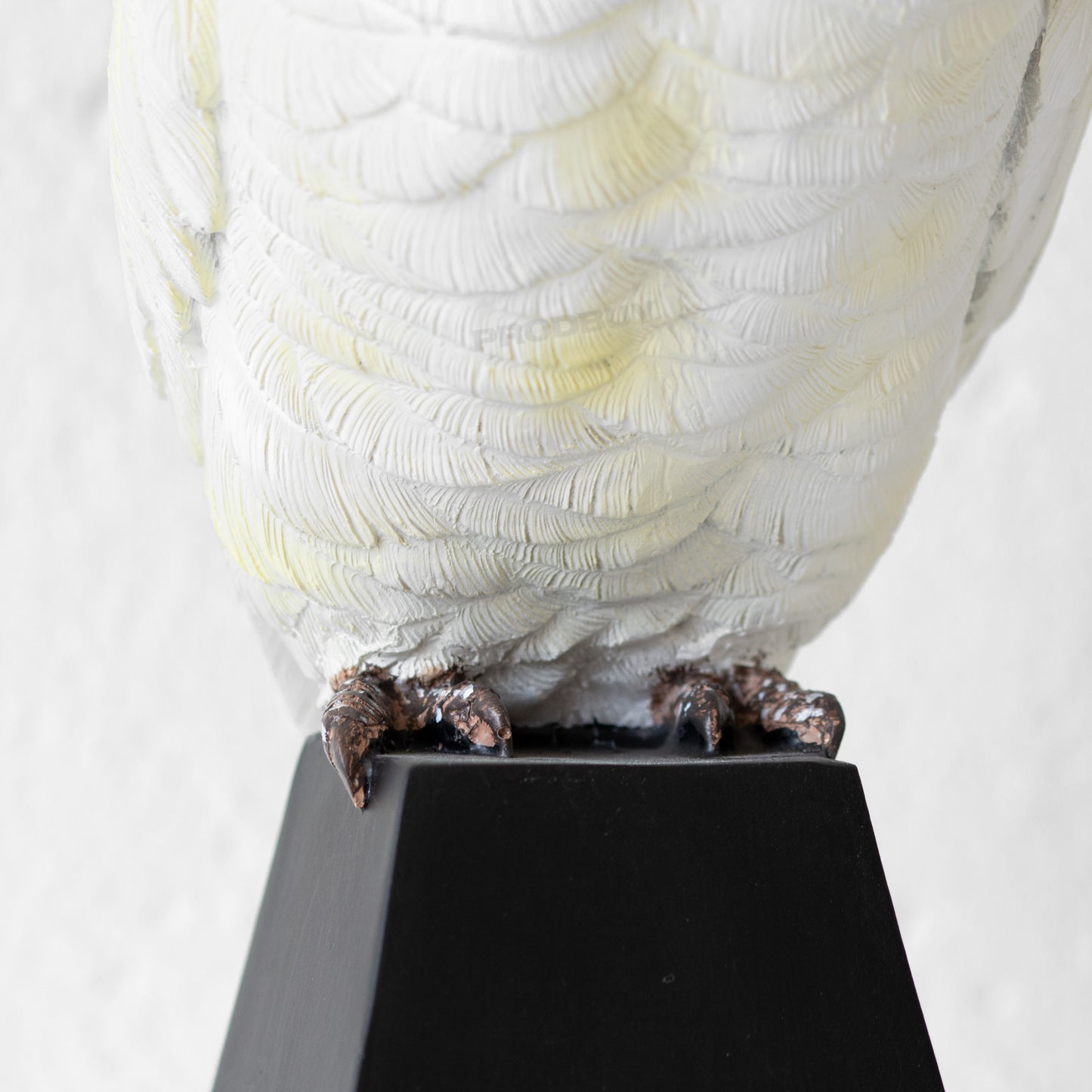 White Parrot Tapered Candle Stick Holder Ornament