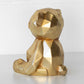 Gold Colour Teddy Bear Ornament 19cm