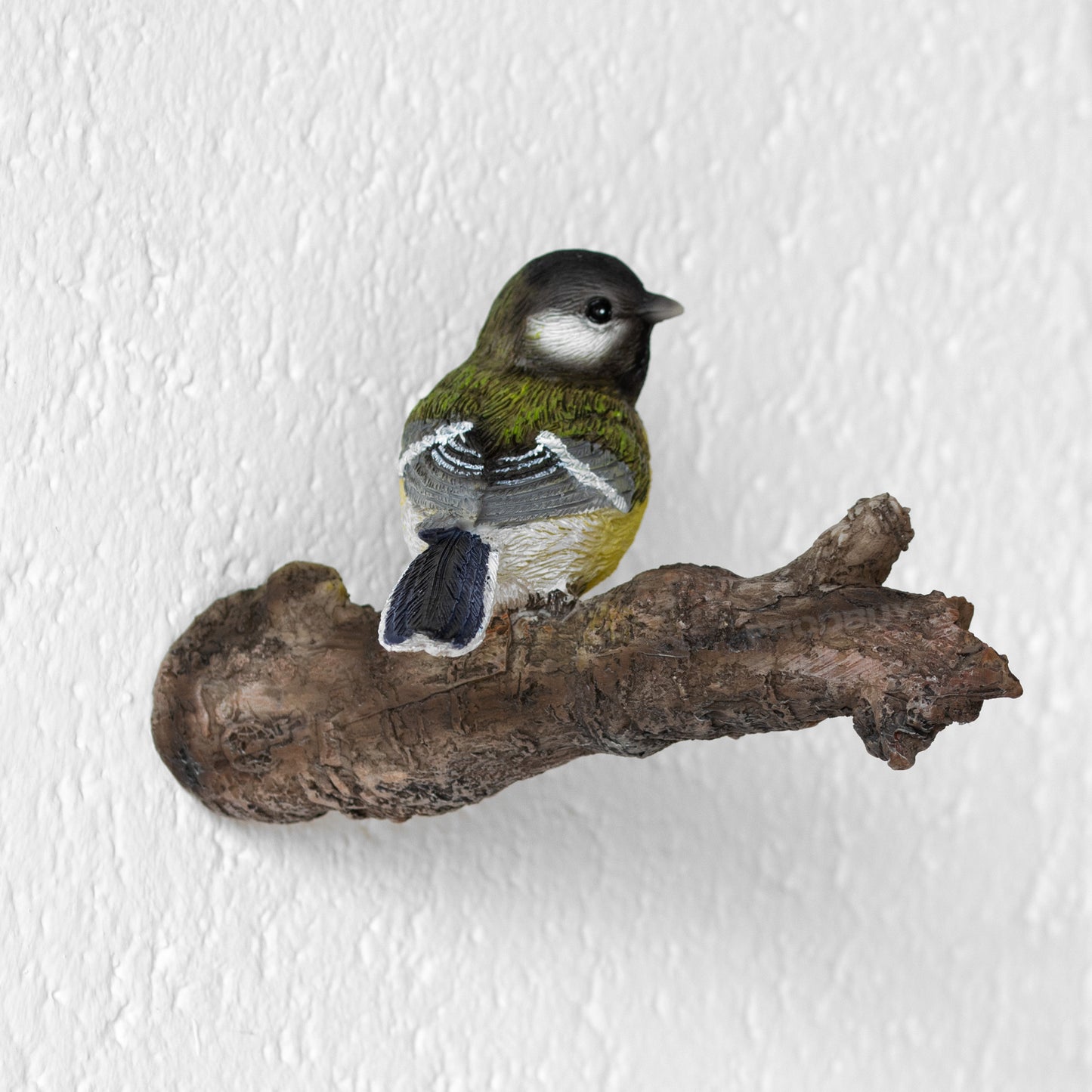Small Blue Tit on Branch Garden Fence Ornament