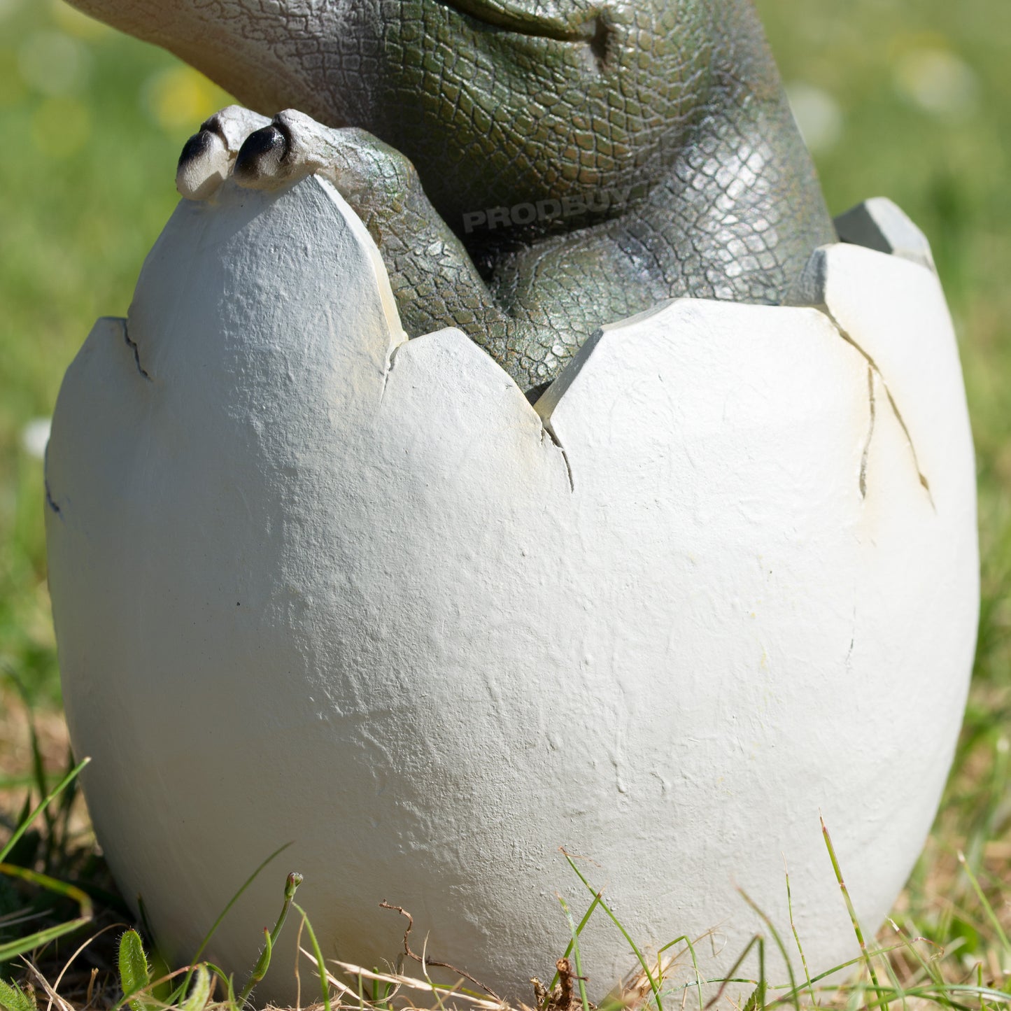 T-Rex Dinosaur Hatching Egg 22cm Garden Ornament