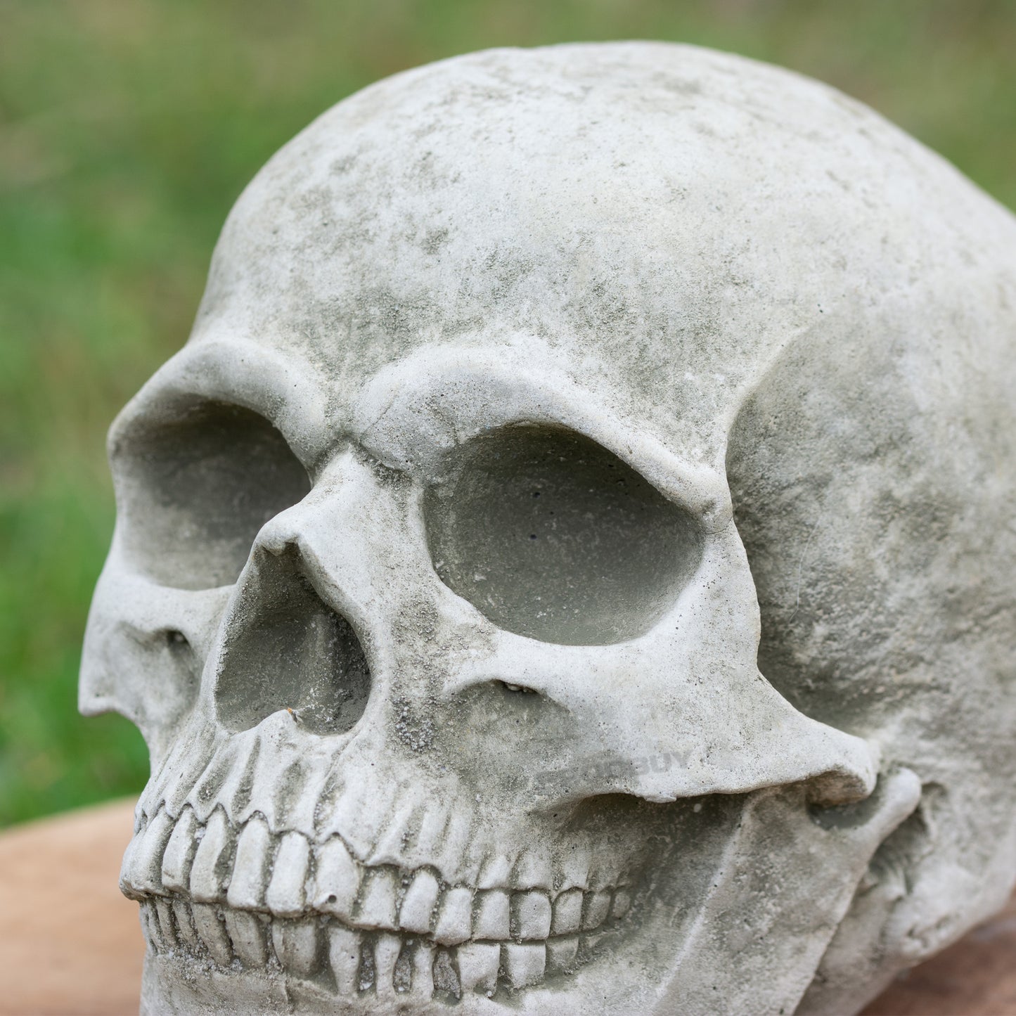 Small Heavy Stone 18cm Human Skull Ornament